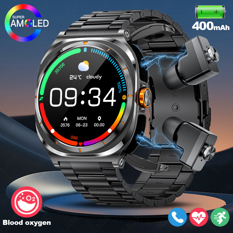 Definition Of Outdoor Sport - LIGE 2025 Orologio Auricolari wireless Orologio