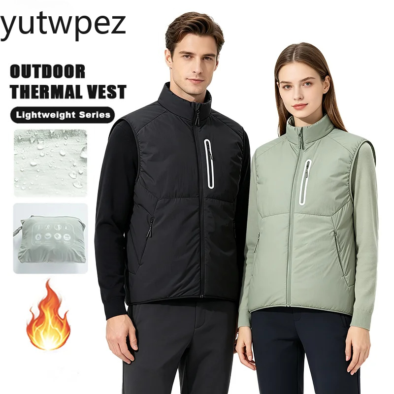 Outdoor Sport Jacket Brand - Gilet Unisex Caldo in Cotone, Leggero,