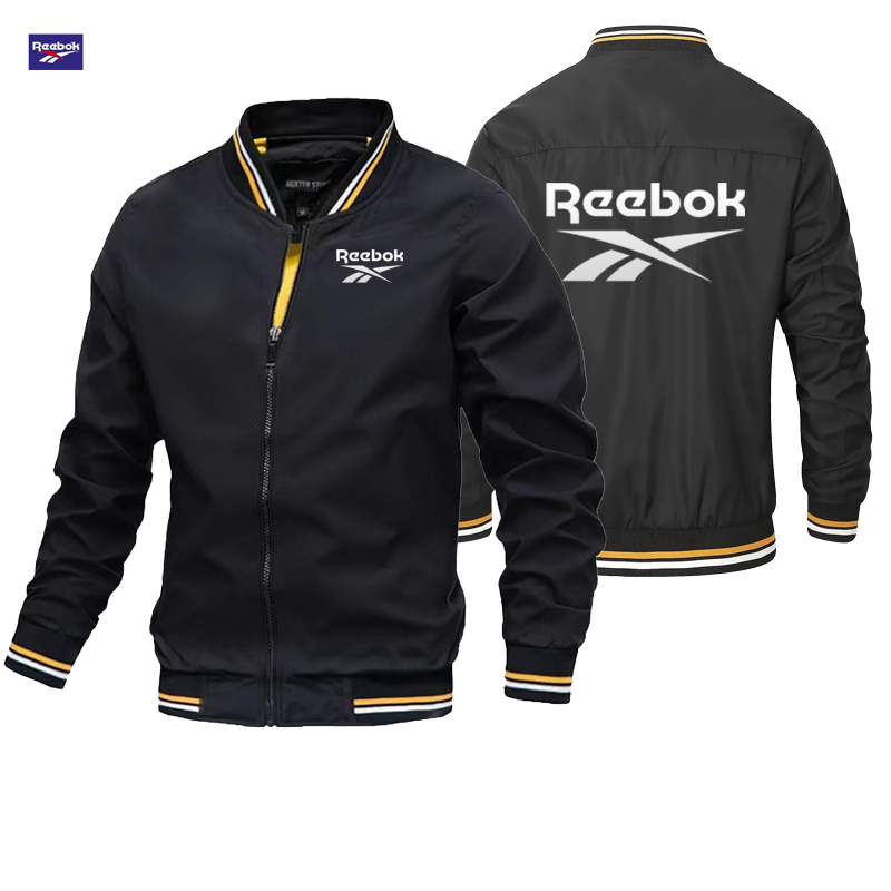 Outdoor Sport Jacket Brand - Giacca semi-colletto del marchio Reebok, adatta