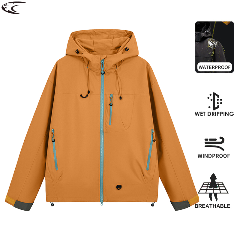 Outdoor Sport Jacket Men - LNGXO Giacca da trekking impermeabile da