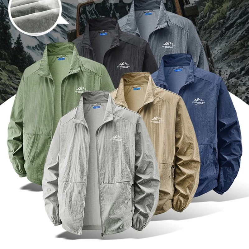 Outdoor Sport Jacket Brand - Giacca Leggera da Uomo per Escursionismo,