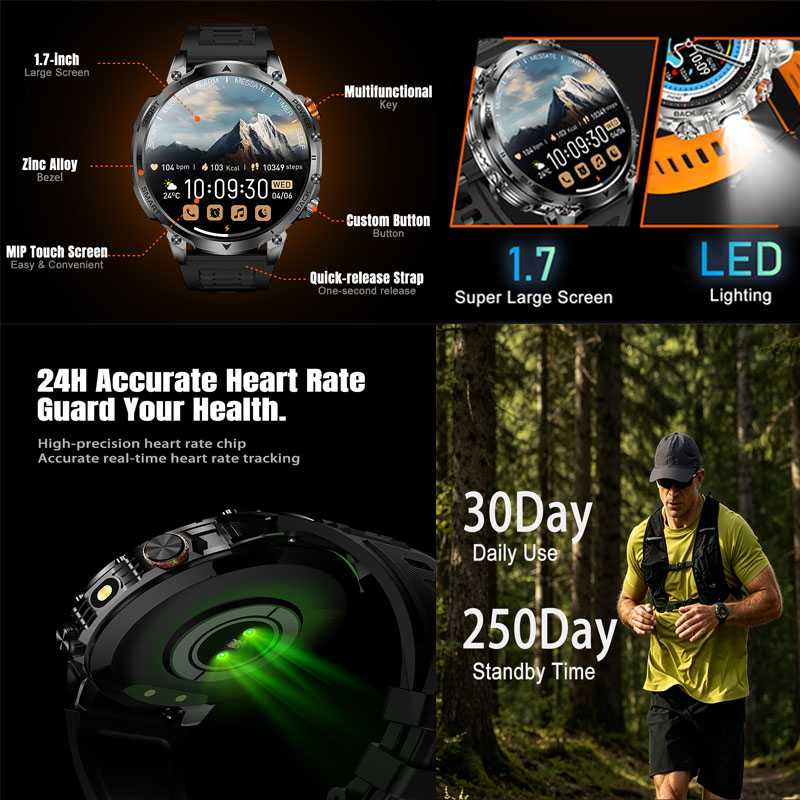 Nuovo Smartwatch Fitness Uomo  - Definition Of Outdoor Sport recensione e prezzo